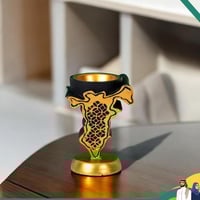 مبخرة للاحتفال باليوم الوطني بتصميم خريطة لون اسود...