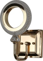 اضاءة جداريه مودرن مفرد ب3 اضاءات متغيرة لون ذهبي