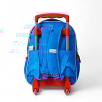 شنطة ترولي مدرسية بتصميم الرجل العنكبوت لون ازرق و...