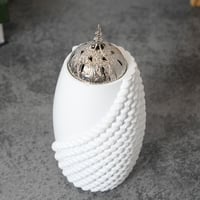 مبخرة سيراميك بتصميم فريد باللون الابيض مقاس 20 سم