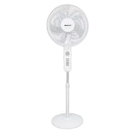 مروحة عمودية من ريبون باللون الابيض مقاس 16 بوصه -...