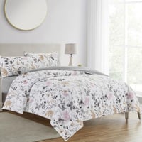 مفرش سرير مايكروفايبر 4 قطع متعدد الألوان مقاس 260...