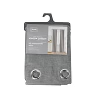 ستارة قماش بتصميم عصري باللون الرمادي مقاس 140x260...