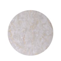 طاولة خدمة جانبية خشب بقاعدة معدن باللون البني مقا...