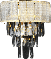 اضاءة جداريه بتصميم عصري لون ذهبي