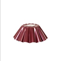 قالب كيك مموج نيوفلون لون احمر مقاس 16 سم