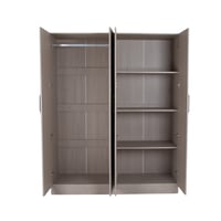 دولاب خشبي بتصميم عصري وأنيق -160x54x200 سم- لون ر...