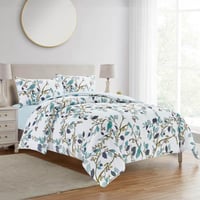 مفرش سرير مايكروفايبر 4 قطع متعدد الألوان مقاس 260...