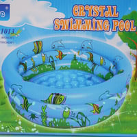 مسبح للأطفال بتصميم مضلع لون ازرق مقاس 100 سم