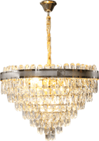 نجفة بتصميم انيق لون ذهبي مقاس 90x60 سم