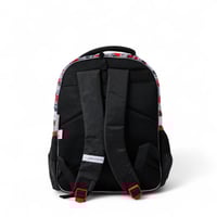 شنطة ظهر مدرسية مع مقلمة بتصميم سيارة لون اسود واح...