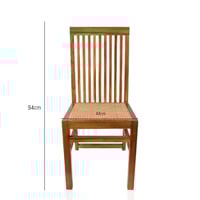 كرسي خشب هندي بتصميم غاية الرقى باللون البني مقاس...