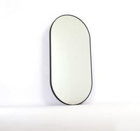 مرايا جدارية بتصميم مميز لون اسود 140x70 سم