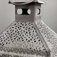 طقم فانوس خشب وحديد لون أببض