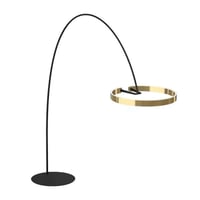 اباجورة ارضية مائلة مع رنج مضيء متحرك بتصميم عصري...