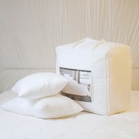 لباد مرتبة مايكروفايبر مع 2 وسادة بتصميم عصري لون...