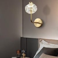 إضاءة حائط ب3 اضاءات متغيرة بتصميم عصري لون ذهبي