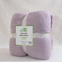 بطانية بتصميم مميز لون بنفسجي مقاس 200x230 سم