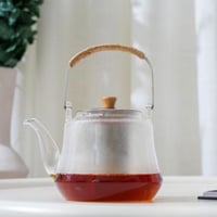 ابريق شاي بتصميم عصري لون شفاف سعة 1 لتر