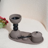 طقم مبخرة بتصميم عصري - ٣ قطع