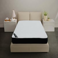 مرتبة سرير 9 طبقات بوجهين لون أبيض x أسود مقاس 100...