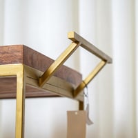 عربة خدمة ترولي خشب بتصميم عصري باللون البني مقاس...