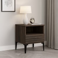 كومودينو خشب ماليزي لون بني مقاس 40x40x48 سم