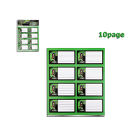 ملصقات كتابة اسماء الأطفال شكل جسار لون اخضر - 10ص...