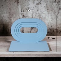 ستاند تقديم الحلوي بتصميم عصري لون ازرق مقاس 30x21...