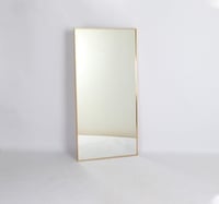 مرايا جداريه بتصميم مميز لون ذهبى -140x70 سم