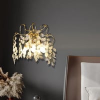 إضاءة حائط مفرد بتصميم عصري لون ذهبي