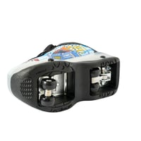 حذاء تزلج جلد بعجلات للاطفال بتصميم مميز لون اسود...