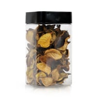 مجموعة اوراق اشجار مجففة لليكور المنزلي باللون الب...