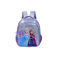 شنطة ظهر مدرسية بتصميم اميرة الثلج لون بنفسجي مقاس...