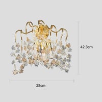 إضاءة حائط مفرد بتصميم مودرن لون ذهبي