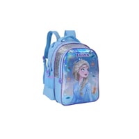 شنطة ظهر مدرسية مع مقلمة بتصميم اميرة الثلج لون از...