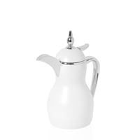 دلة كروم باللون الأبيض و الفضي سعة 350 مل