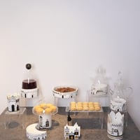 مجموعة الأبيض والأسود التراثية المكونة من 10 قطع ب...