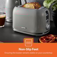 محمصة خبز من جيباس لون رمادي بقوة 1000 واط