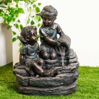 نافورة مياة بتصميم أطفال صغار مقاس 65x50x33 سم