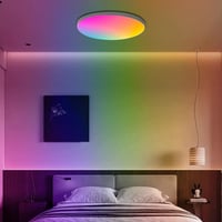 نجفة بتصميم عصري ب3 اضاءات متغيرة لون ابيض مقاس 30...