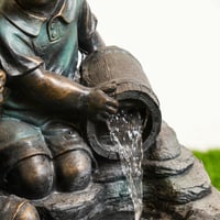 نافورة مياة بتصميم أطفال صغار مقاس 65x50x33 سم