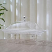 صينية تقديم اكريلك بقاعدة قابلة للطي بتصميم عصري ل...