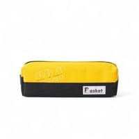 مقلمة مدرسية مستطيلة بسحاب علوي – لون أصفر وأسود