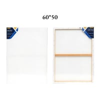 لوحة كانفس للرسم لون ابيض مقاس 60x50 سم