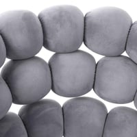 كرسي مفرد مخمل باللون الرمادى بتصميم فريد مقاس 85x...