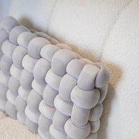 خدادية بتصميم متشابك لون رمادي مقاس 30x40x10 سم