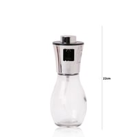 زجاجة بخاخ زيت بتصميم مميز لون فضي مقاس 22 سم