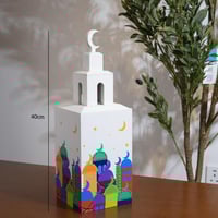 تحفة ديكور رمضانية بتصميم مئذنة – ارتفاع 40 سم