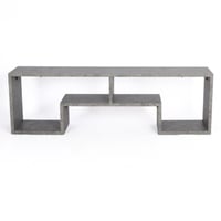 طاولة تلفزيون خشب لون رمادي مقاس 160x30x50 سم